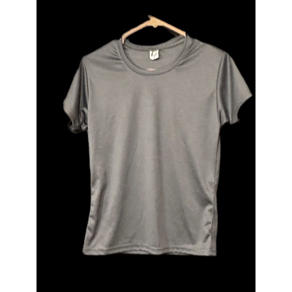 C2 Sport Women’s Athletic Shirt Small Gray Short Sleeve Lightweight Comfort